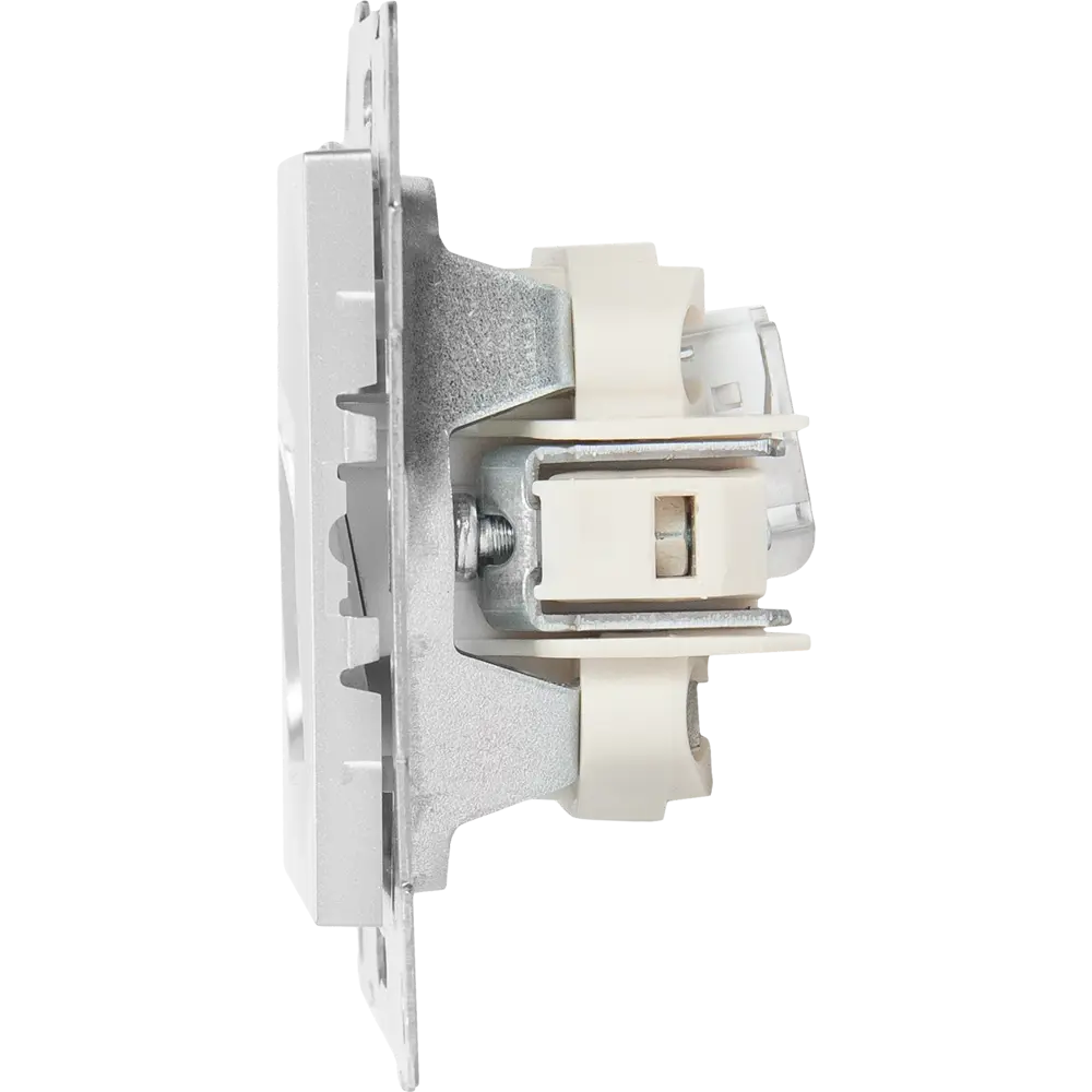 GUSI Electric — Двойная компьютерная розетка RJ45 в серебристом корпусе 83864430 Ugra STLM-0045212 - Вид №3