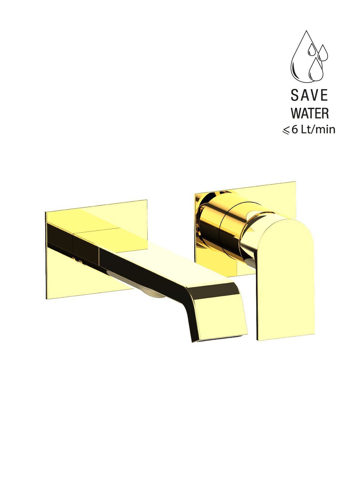 Однорычажный настенный смеситель для раковины Rubinetterie Frattini Птолемей ARCH-00139811 - Вид №11