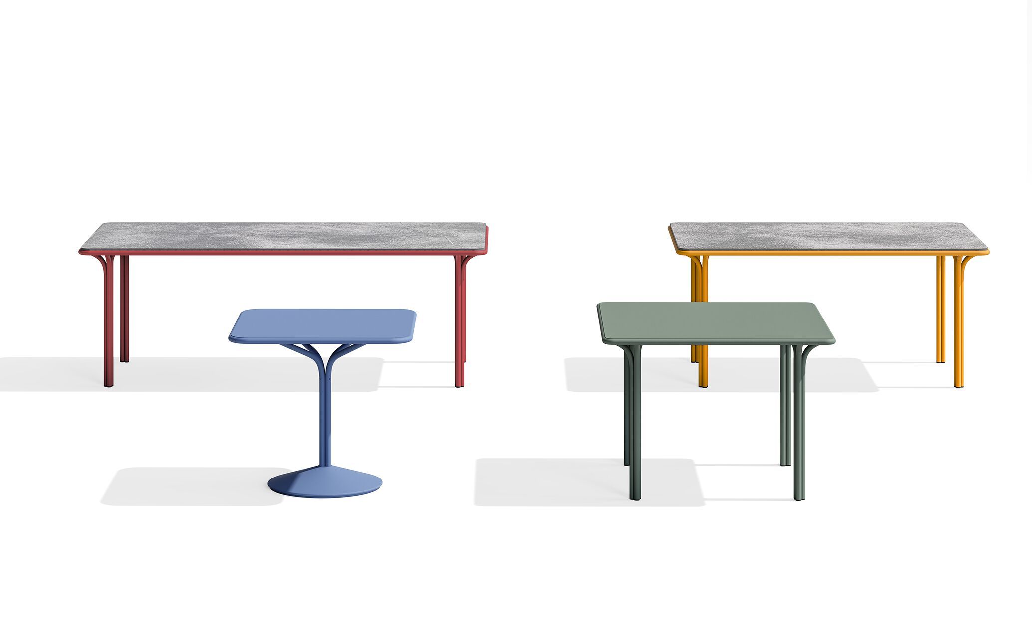 Квадратный стальной стол с порошковым покрытием BABEL D Jos ARCH-00052358 - Вид №2