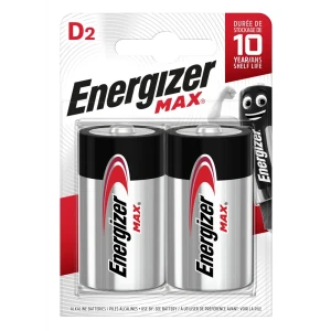 Батарейка Energizer D (LR20) алкалиновая 2 шт.