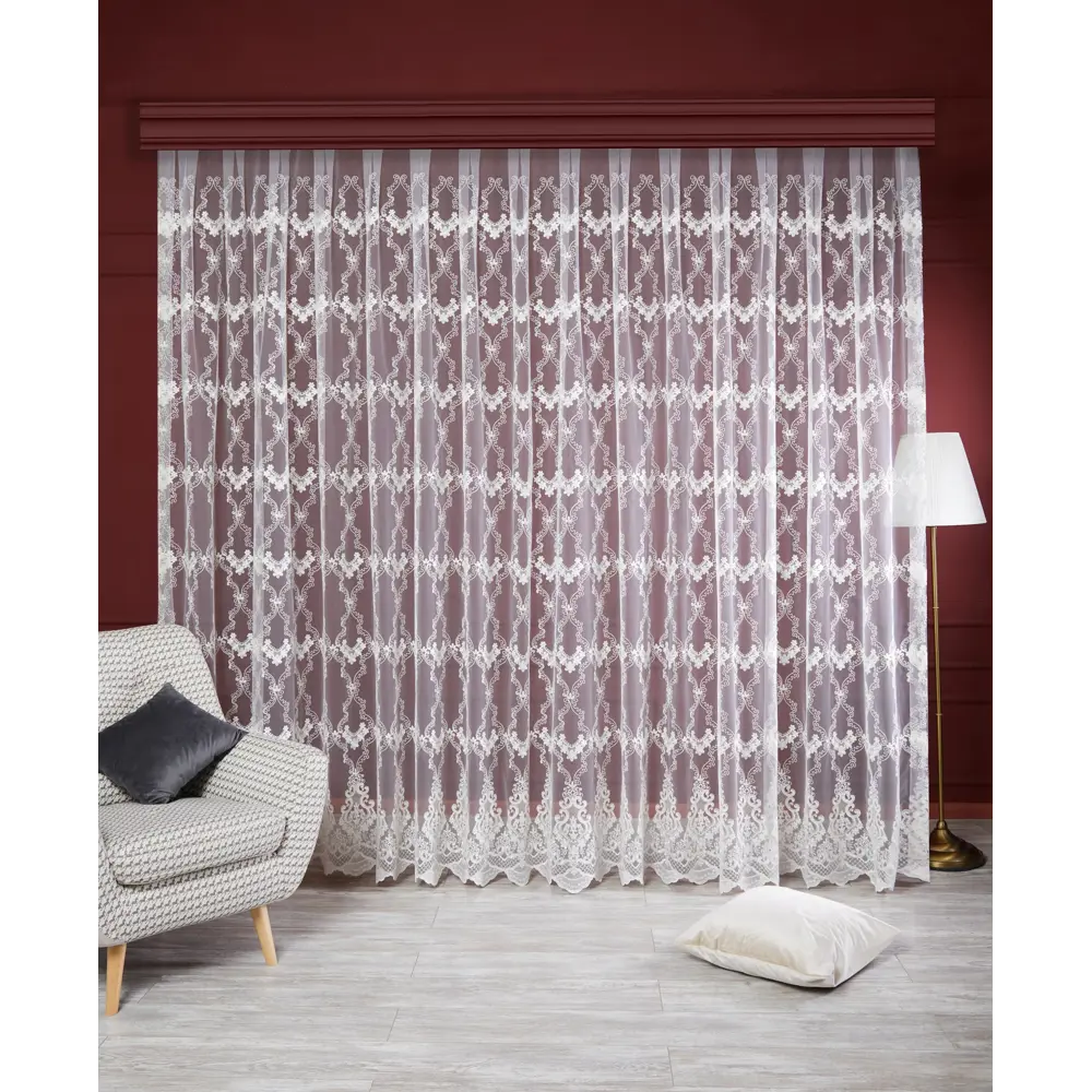 Тюль 1 м/п Корд сетка 280 см цвет кремовый 85337339 STLM-2040094 ELIT HOME  - Вид №1