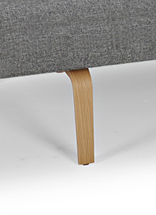 Кушетка-трансформер Zeal c ножками Bow из дуба, зелёная Innovation Living ZEALS3 - Вид №3