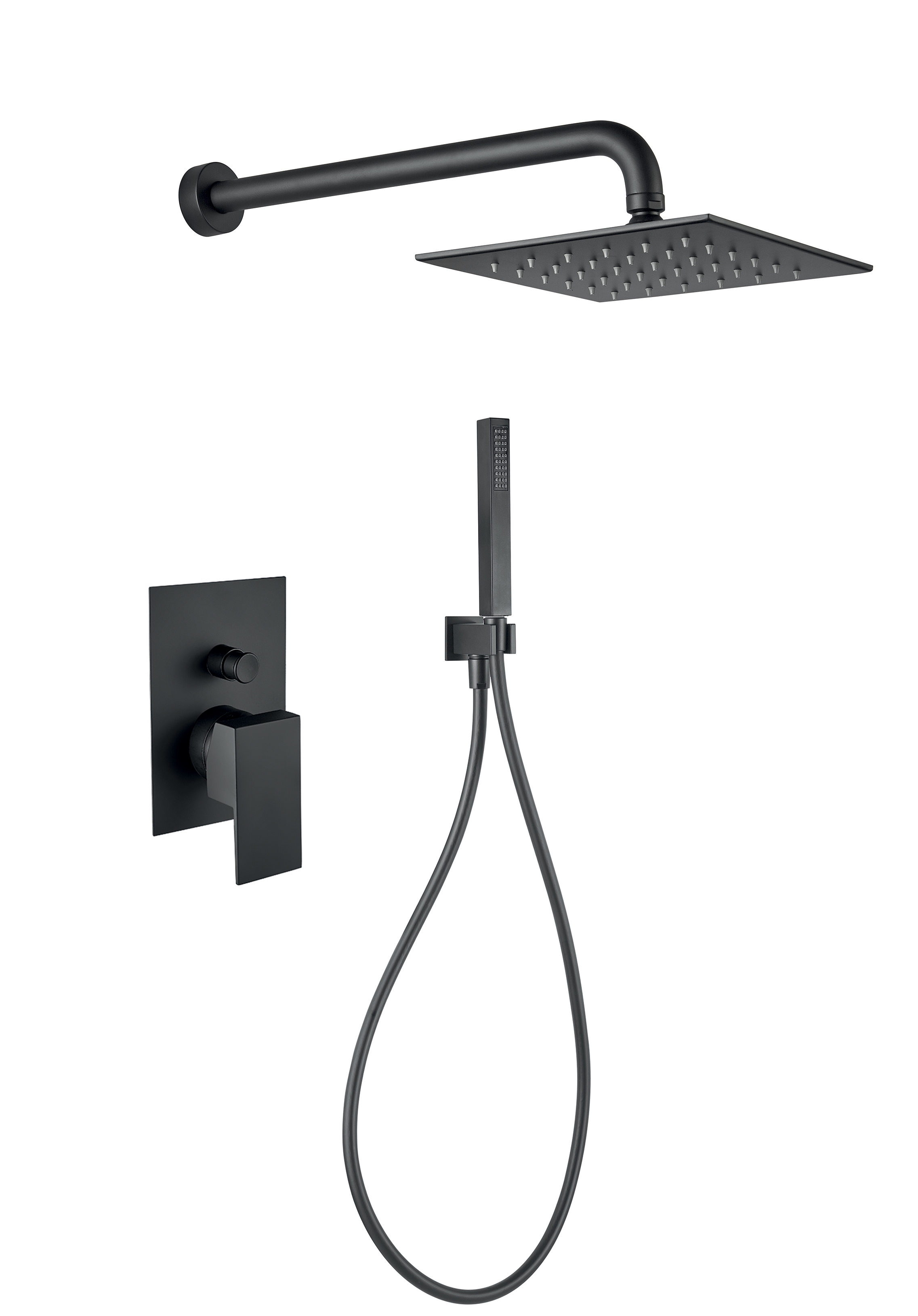 100NN7553 Смеситель для душа , черный Fiore Kube - Вид №1