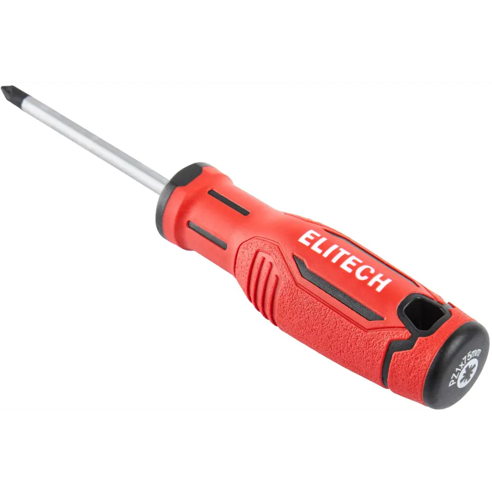 Отвертка крестовая Elitech 211302 PZ1x75 мм с магнитным наконечником 89407138 STLM-1573389 - Вид №2
