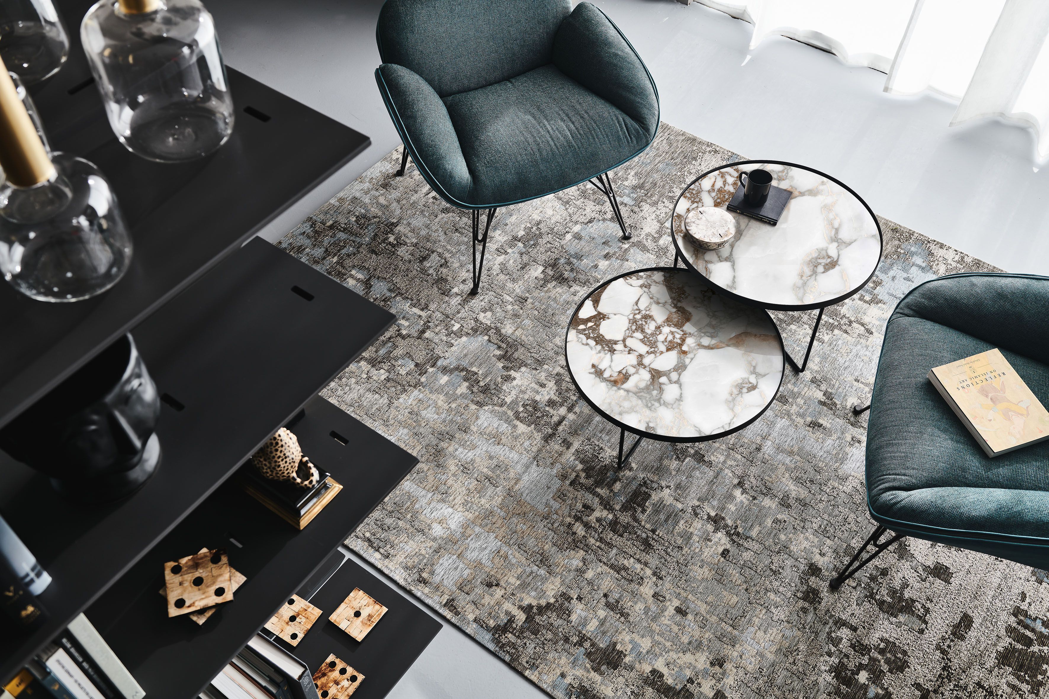 Окрашенный металлический круглый журнальный столик с керамическим верхом Cattelan italia BILLY KERAMIK ARCH-00034615 - Вид №8