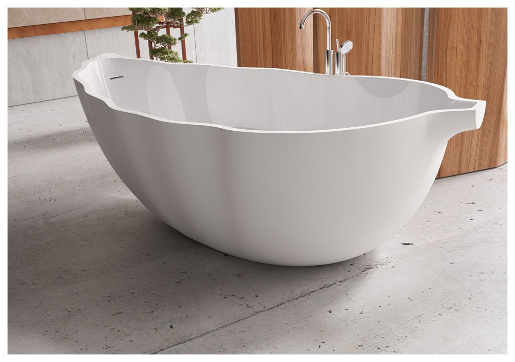 Ванна из искусственного камня Aquanet Blossom V7 178x85, глянцевая - Вид №4