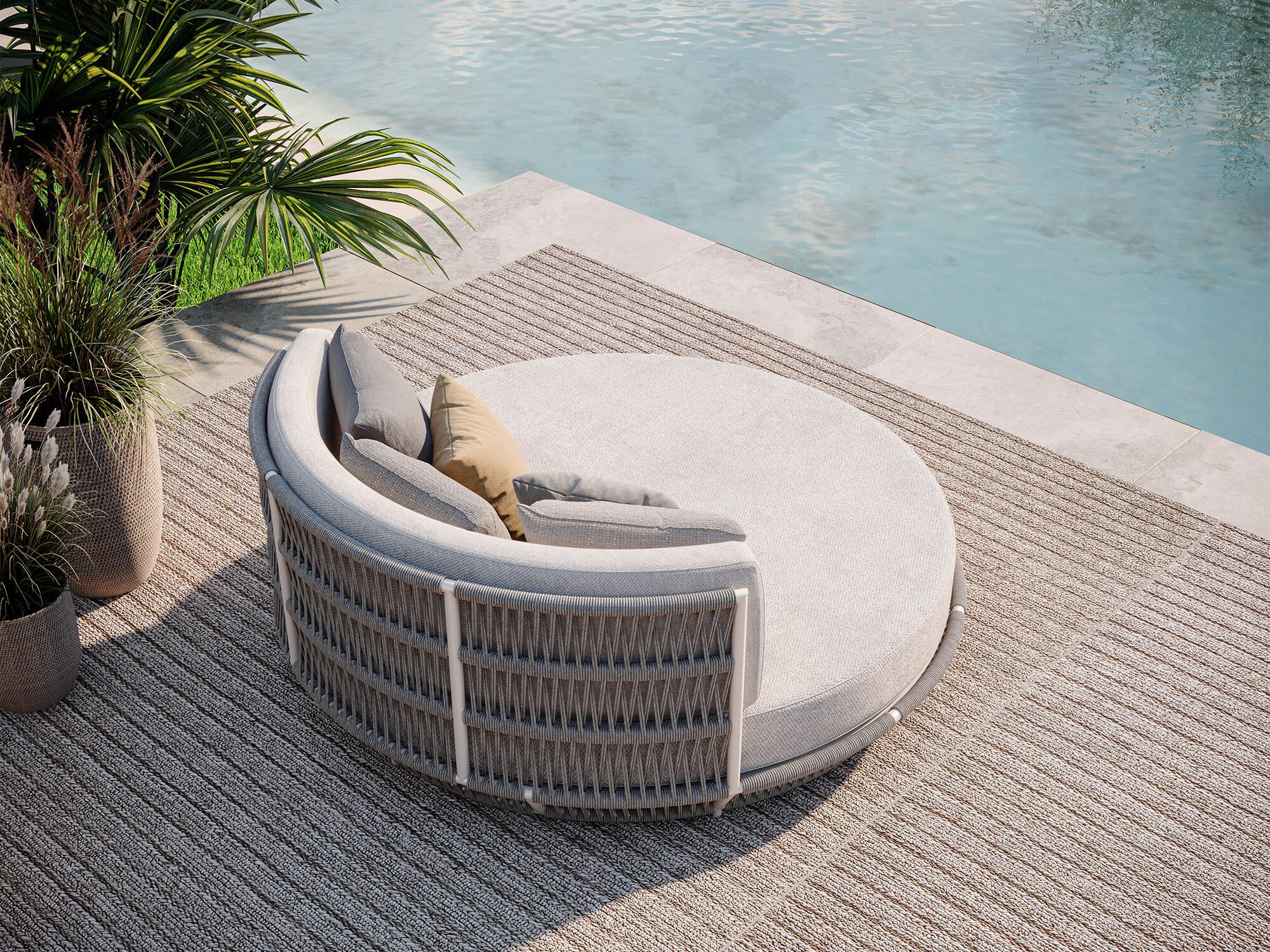 Алюминиевая круглая Садовая кровать Walters Longshore ARCH-00062149 - Вид №5