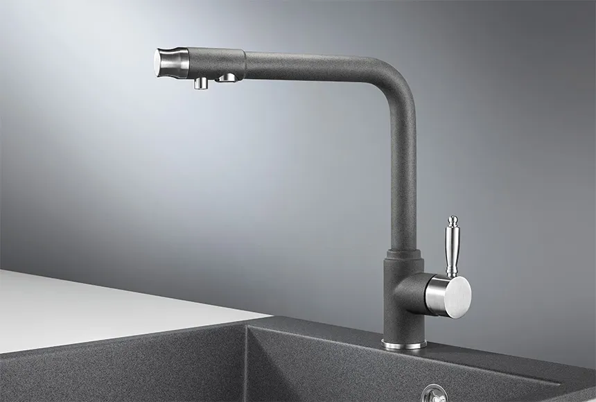 2301, ГРАФИТ, СМЕСИТЕЛЬ КУХОННЫЙ GRANULA 2301-ST06