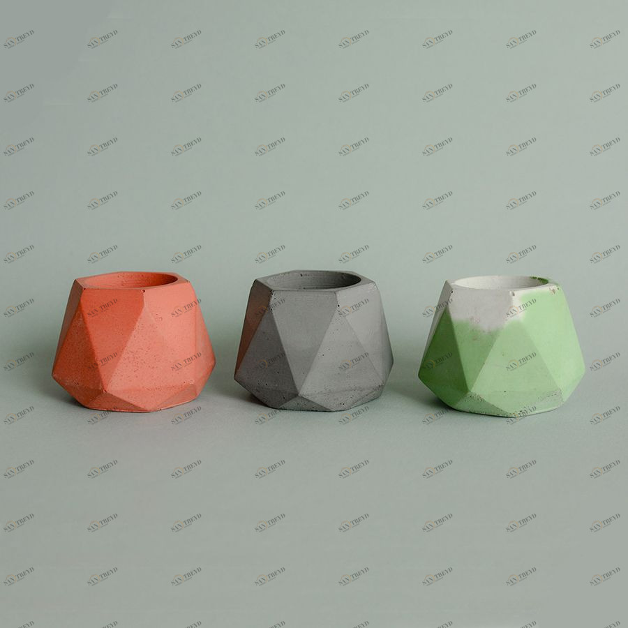 Подсвечник бетонный Eco "Линту" мрамор ЭКОЧЕЛОВЕКИ BET401