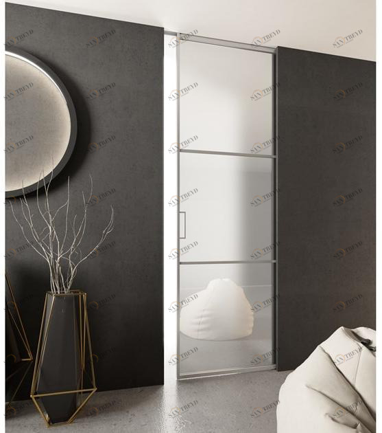 FOA Исчезающая раздвижная дверь из матового стекла Factory sun-id-1453370