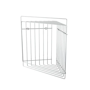 Полка для ванной комнаты Style двухъярусная угловая 22x22x29.5 см, металл, цвет хром 83024909 STLM-2118553