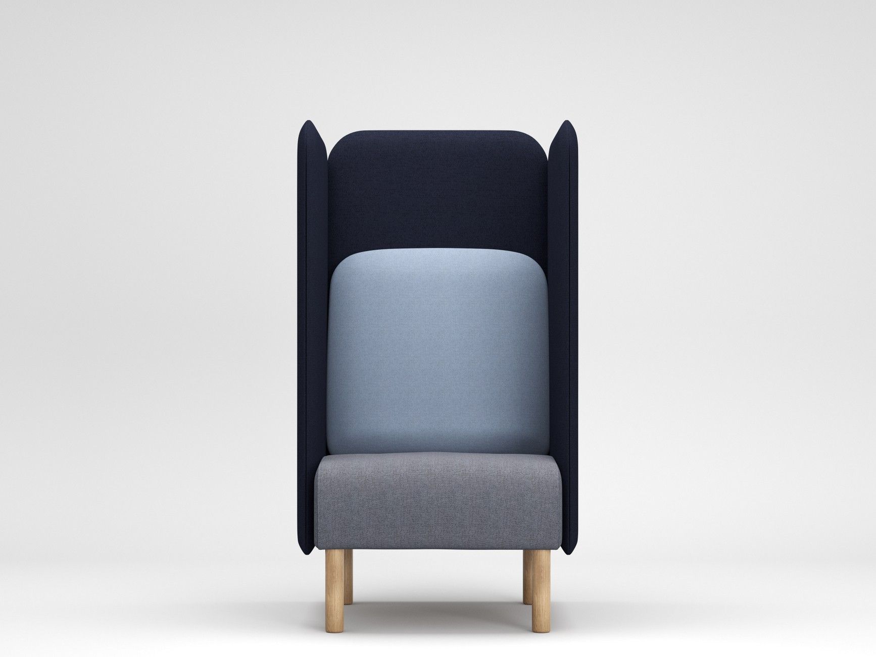 Кресло из ткани с огнестойкой обивкой и высокой спинкой Intuit by Softrend август ARCH-00113926 - Вид №2