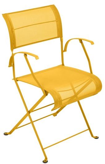 Fermob Складной брезентовый садовый стул с подлокотниками Dune sun-id-1410671 - Вид №1