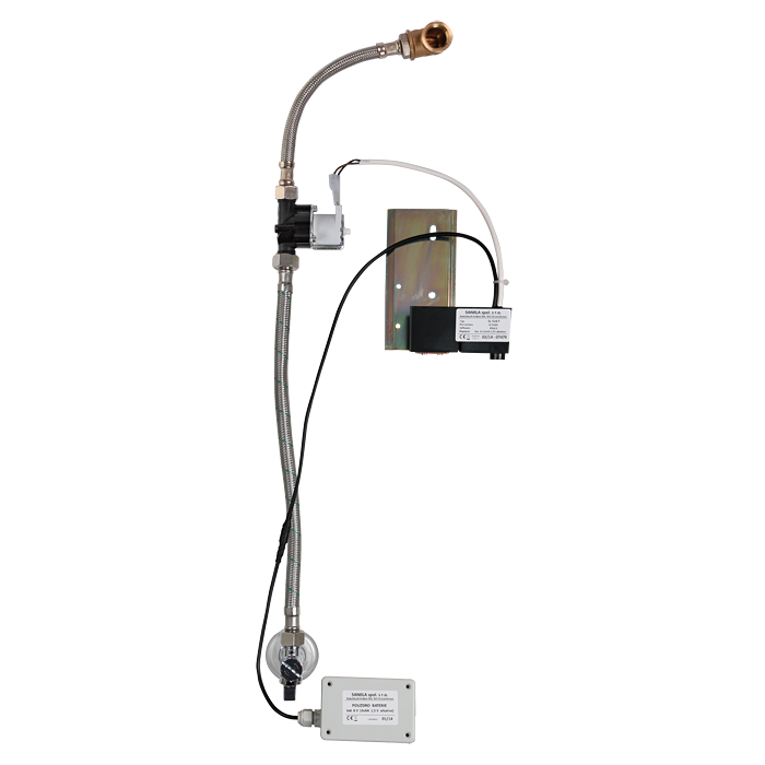 01541 Радарное устройство смыва для писсуара D-Code, с электрoпитанием oт батарейки, 6 В SANELA 