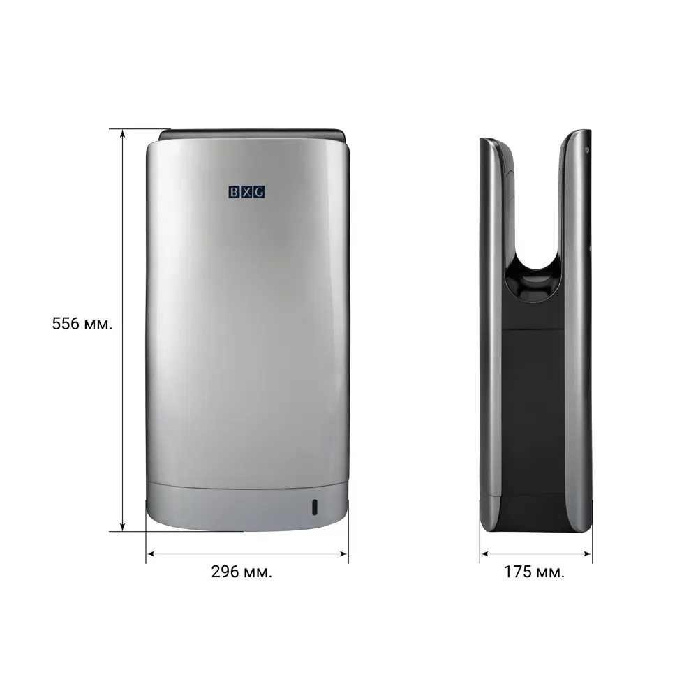 Сушилка для рук BXG JET-7000C высокоскоростная погружная цвет хром STLM-2019342 - Вид №5