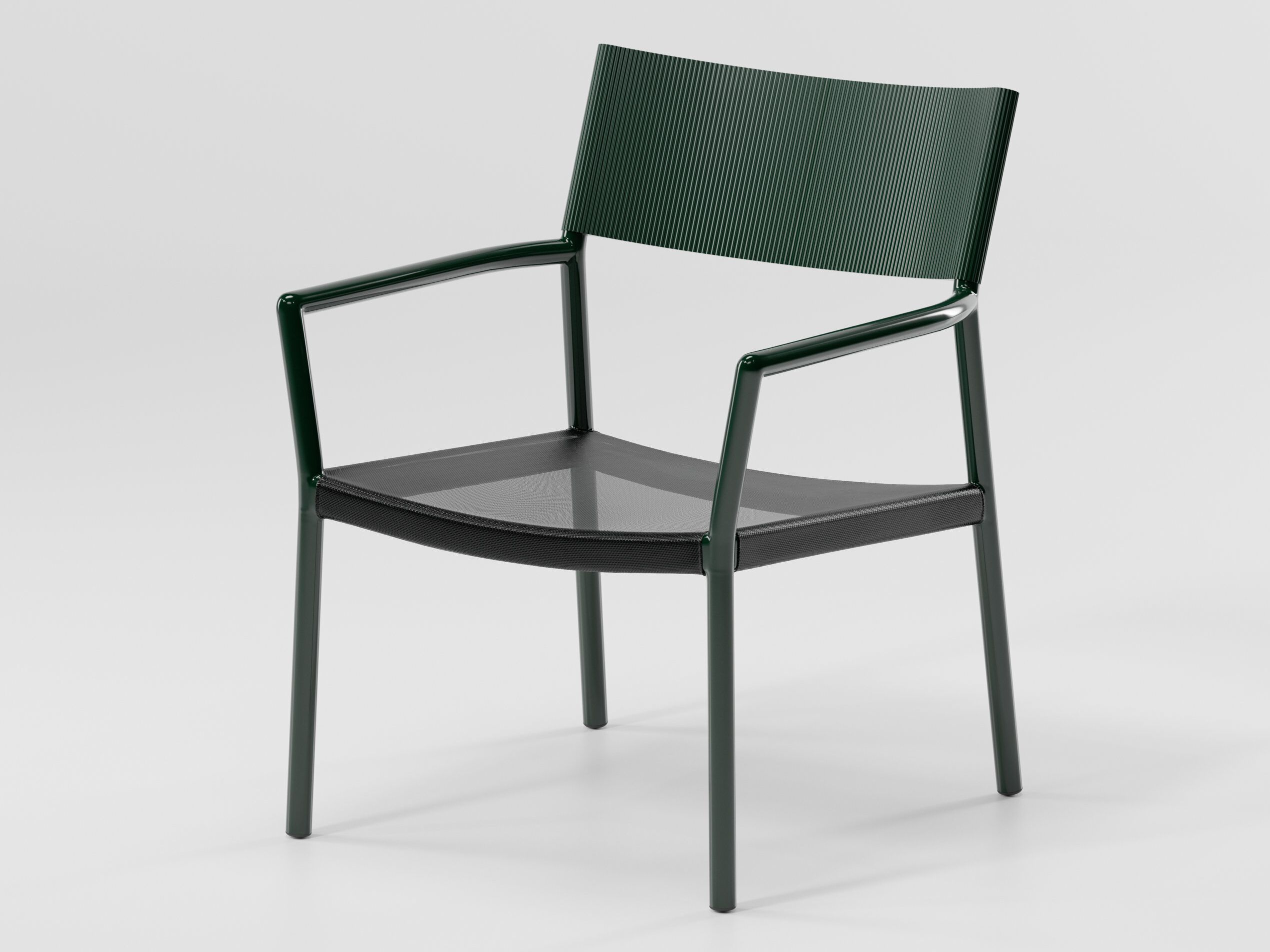 Алюминиевое кресло с подлокотниками и сиденьем из текстилена Kettal Passage ARCH-00071679