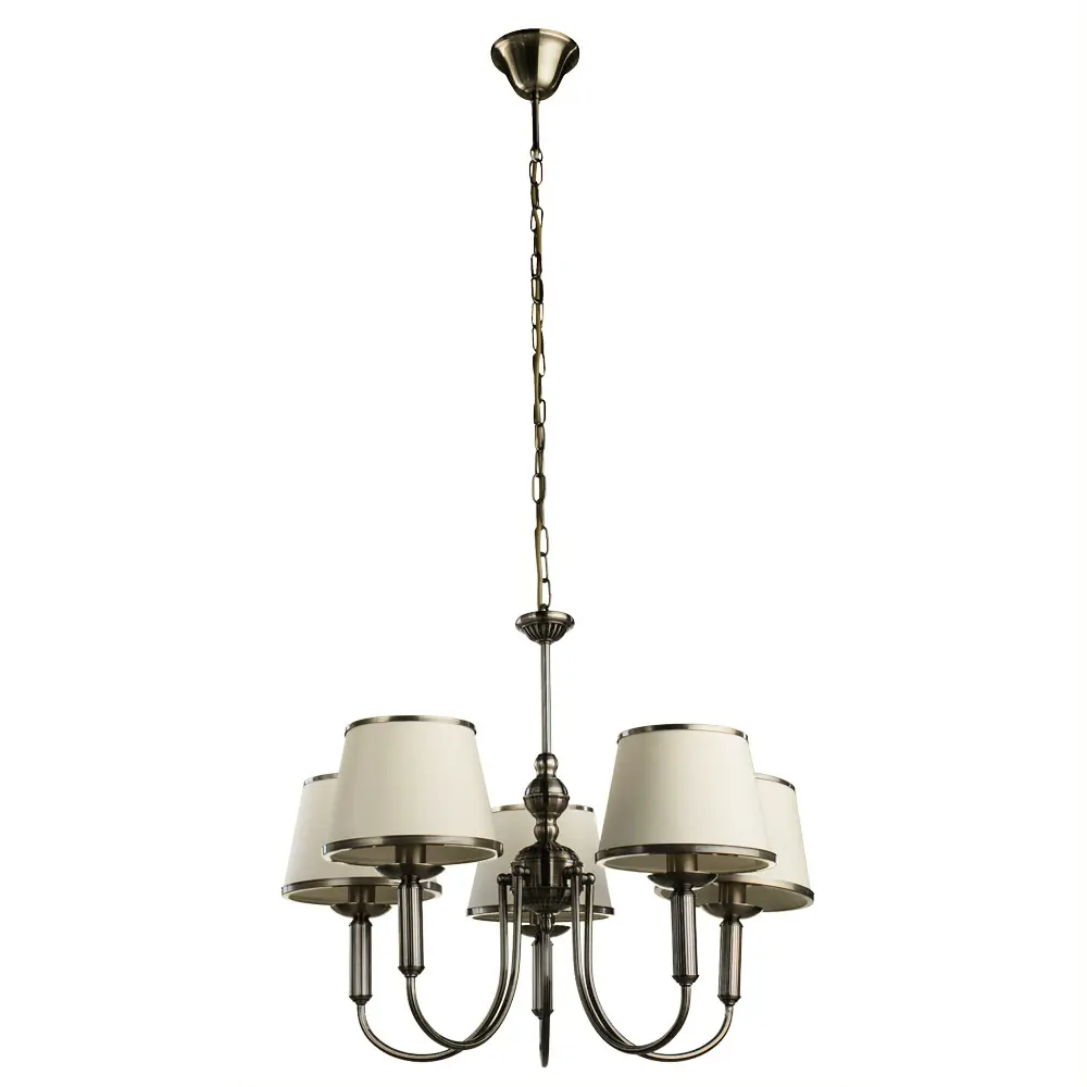 Люстра потолочная Alice 5 ламп 20 м² цвет бежевый Arte Lamp STLM-2011547