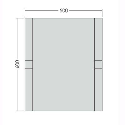 Зеркало прямоугольное черное с розовыми вставками "Декоратив" GRAUM ДИЗАЙНЕРСКИЕ 304131 Черный  - Вид №1
