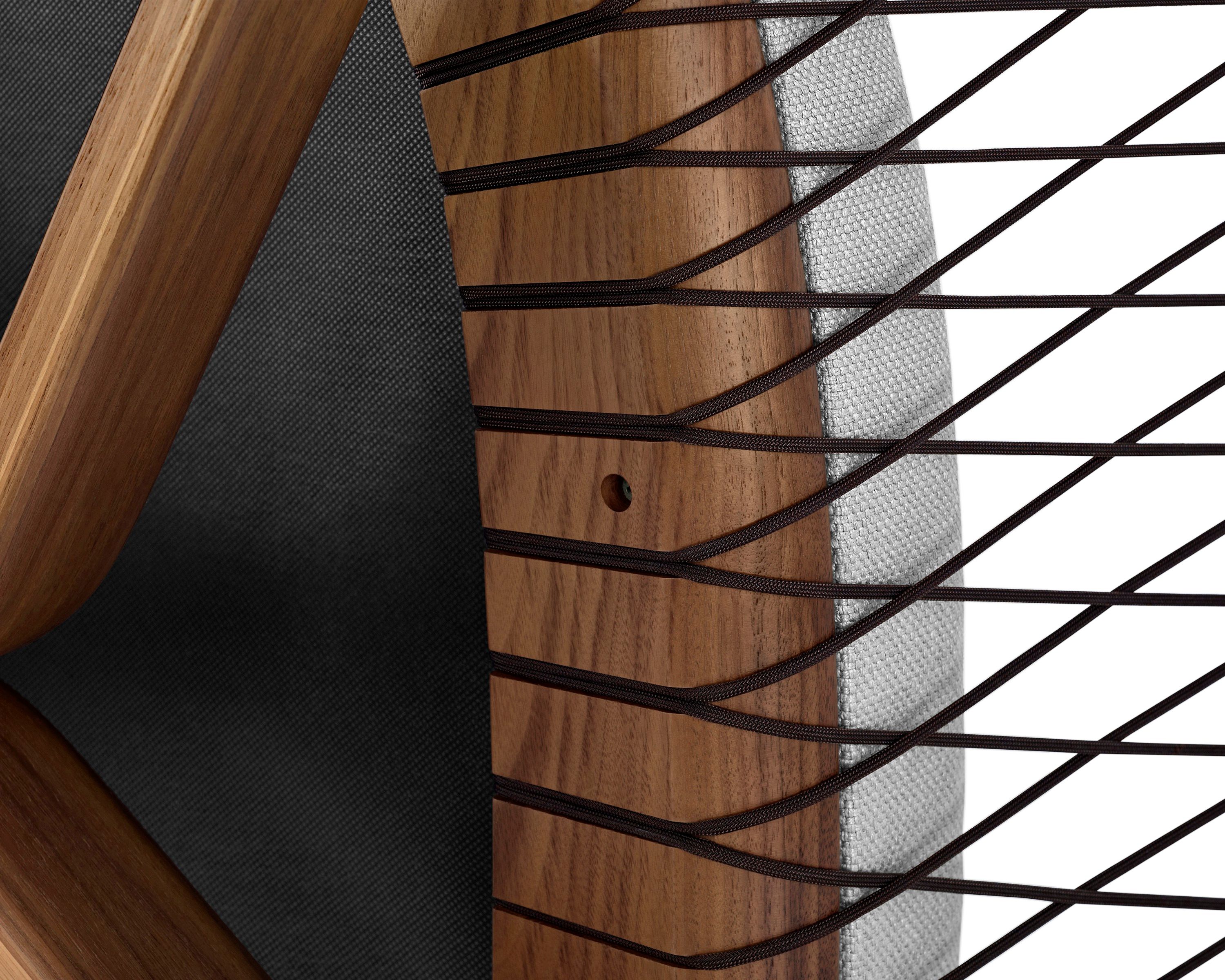 Кресло из дерева и ткани с подлокотниками Herman Miller Crosshatch ARCH-00123148 - Вид №9