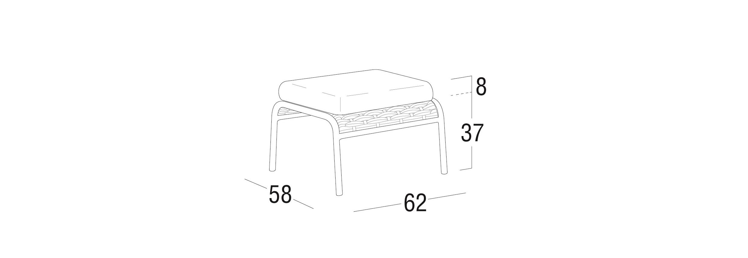 Подставка для ног в саду Roberti Капри ARCH-00010195 - Вид №2