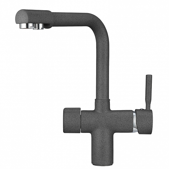 2088, ГРАФИТ (ЧЁРНО-СЕРЫЙ), СМЕСИТЕЛЬ КУХОННЫЙ