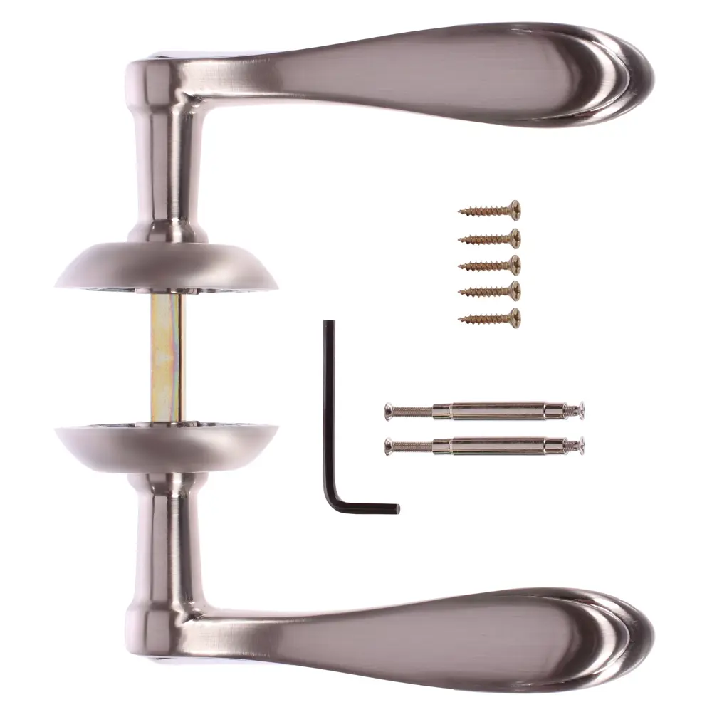 Дверные ручки Palladium Sofia SN/CP, без запирания, цвет серебро 82004492 STLM-2183503  - Вид №2