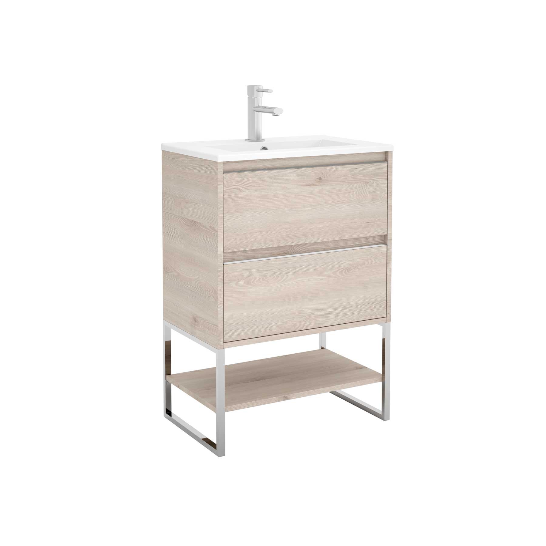 23272 SALGAR Мебель для умывальника S40 500 2 ящика NATURAL 497 x 556 x 385 мм Естественный 