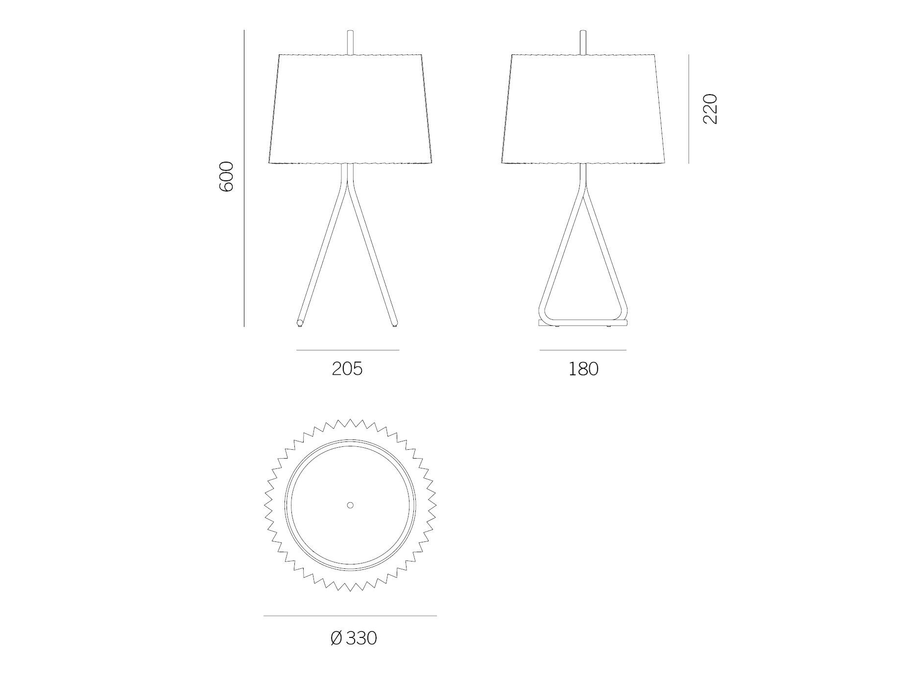 Металлическая и шелковая настольная лампа Kalmar Fliegenbein ARCH-00050146 - Вид №6