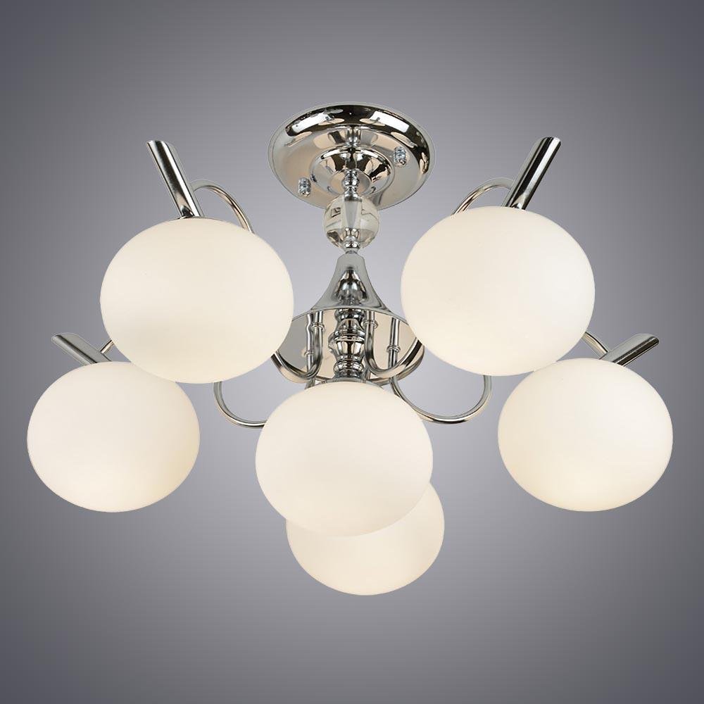 Потолочная люстра Omnilux Dalmine OML-64117-06 OMNILUX DALMINE, ШАР 279196 Белый  - Вид №1