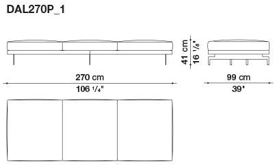 B&B Italia 3-х местный тканевый диван Dock sun-id-1376507 - Вид №18