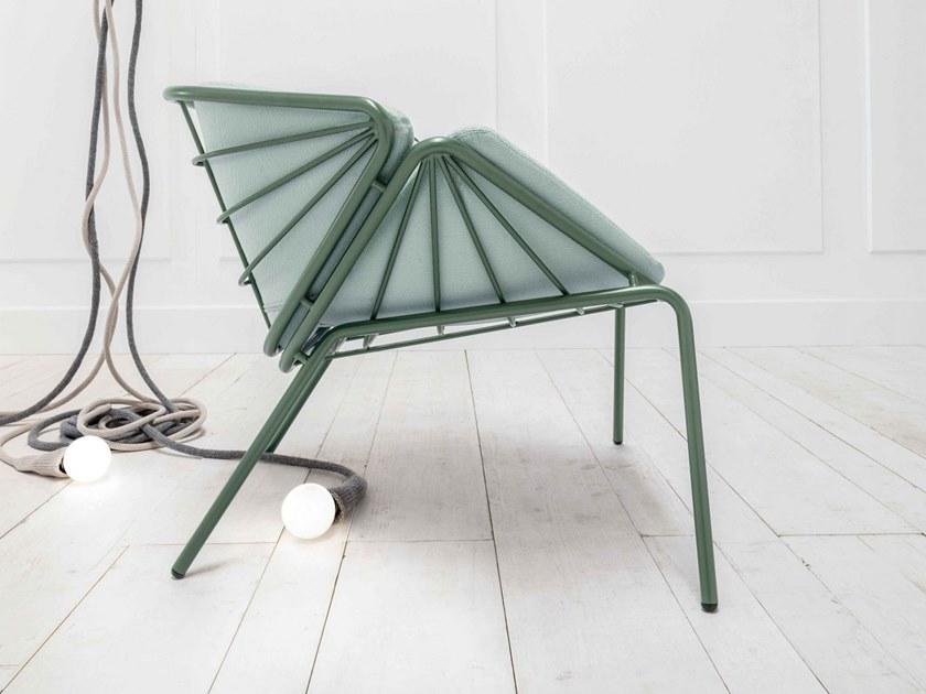 TrabA' Кресло из ткани с подлокотниками Skin 0081-met - Вид №3