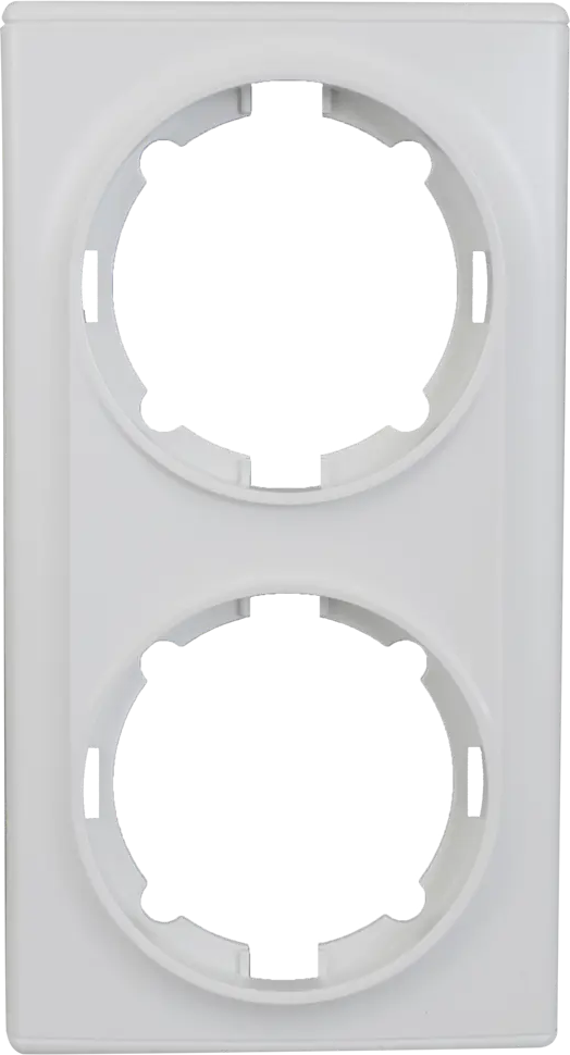 82126977 Рамка для розеток и выключателей Onekey Florence 2 поста, цвет белый STLM-1106547