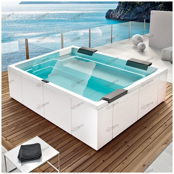 Бассейн Gruppo Treesse Rest SPA-V192H прямоугольный spa с гидромассажем и нагревателем встроенный белый SPAV192H