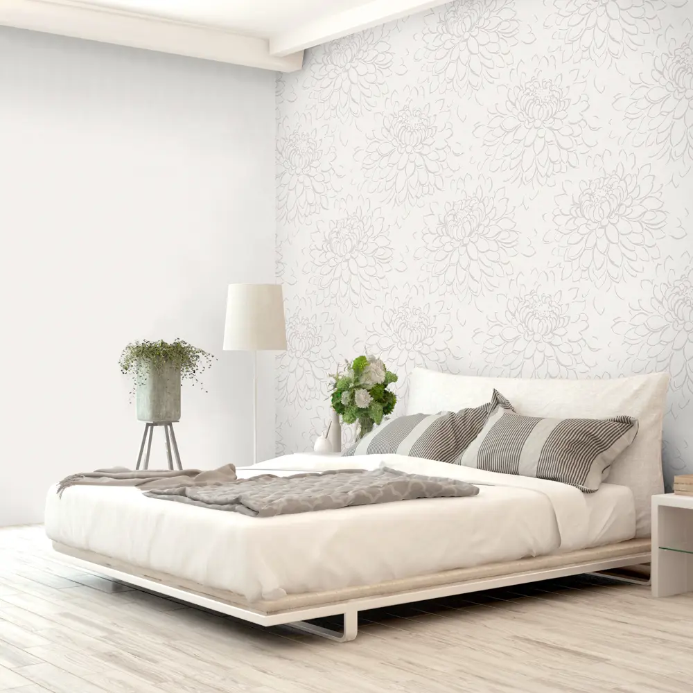 Обои флизелиновые Grandecolife Flower светло-бежевые 1.06 м GDR142102 89335984 STLM-2017863 - Вид №4