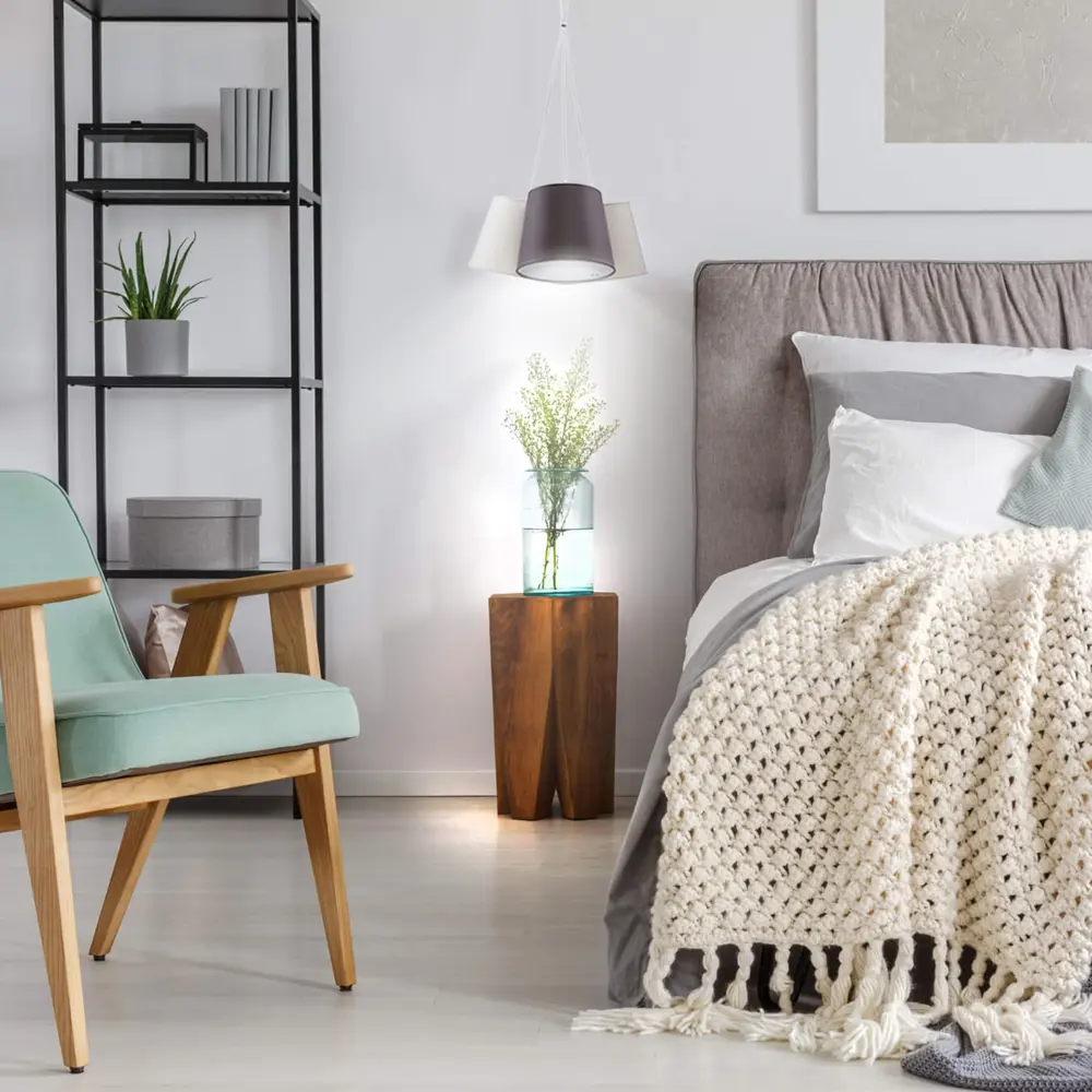 Светильник подвесной Lighting Atos 1539, 3 лампы, 14 м², цвет белый/фиолетовый/серый TK Lighting STLM-2083776 - Вид №2