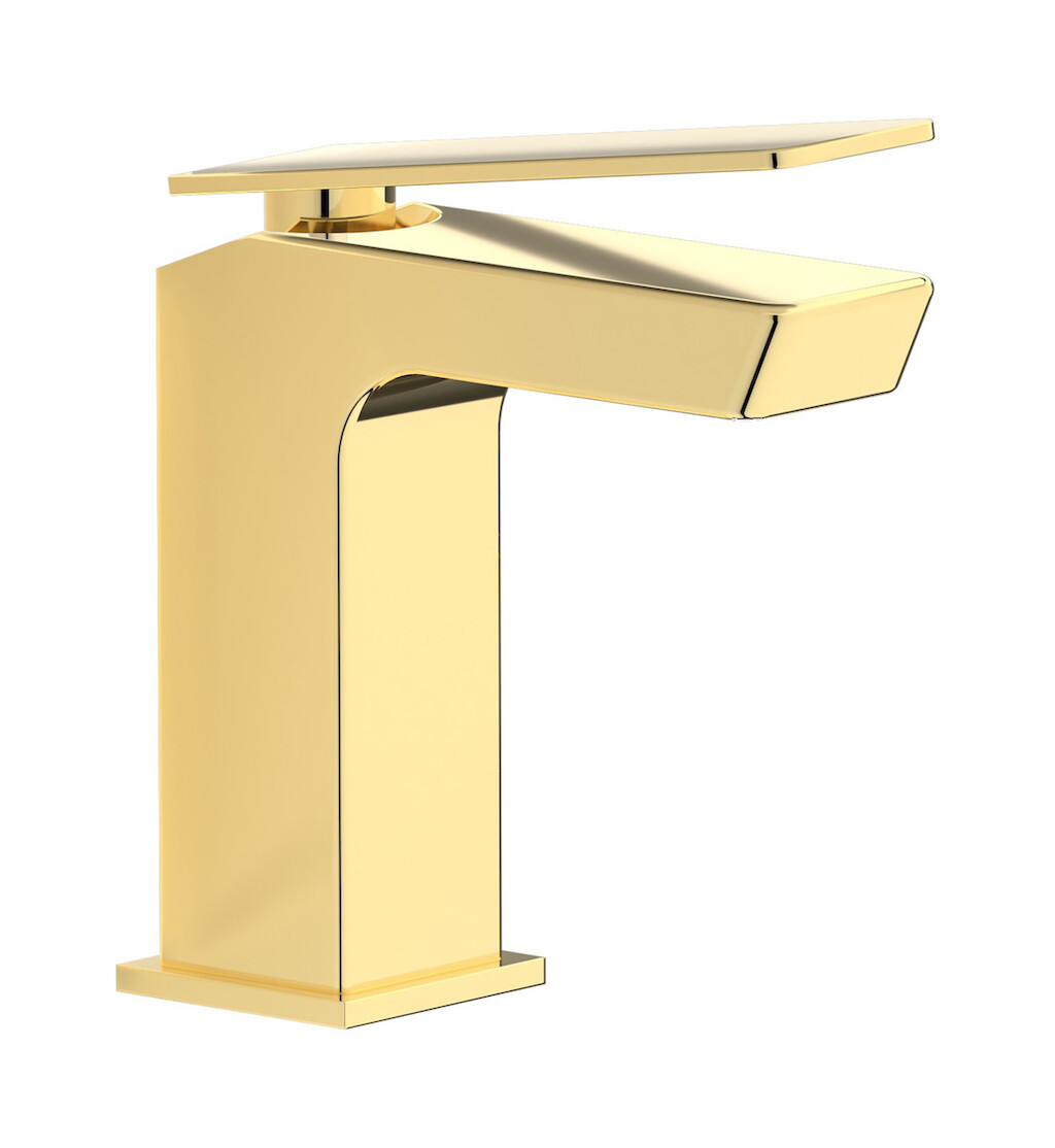 Минисмеситель для раковины на 1 отверстие в комплекте с донным клапаном WE ARE IB k3201ii Pale Gold K3