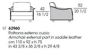 Giorgetti Кресло из ткани с подлокотниками Fabula sun-id-1484341 - Вид №3