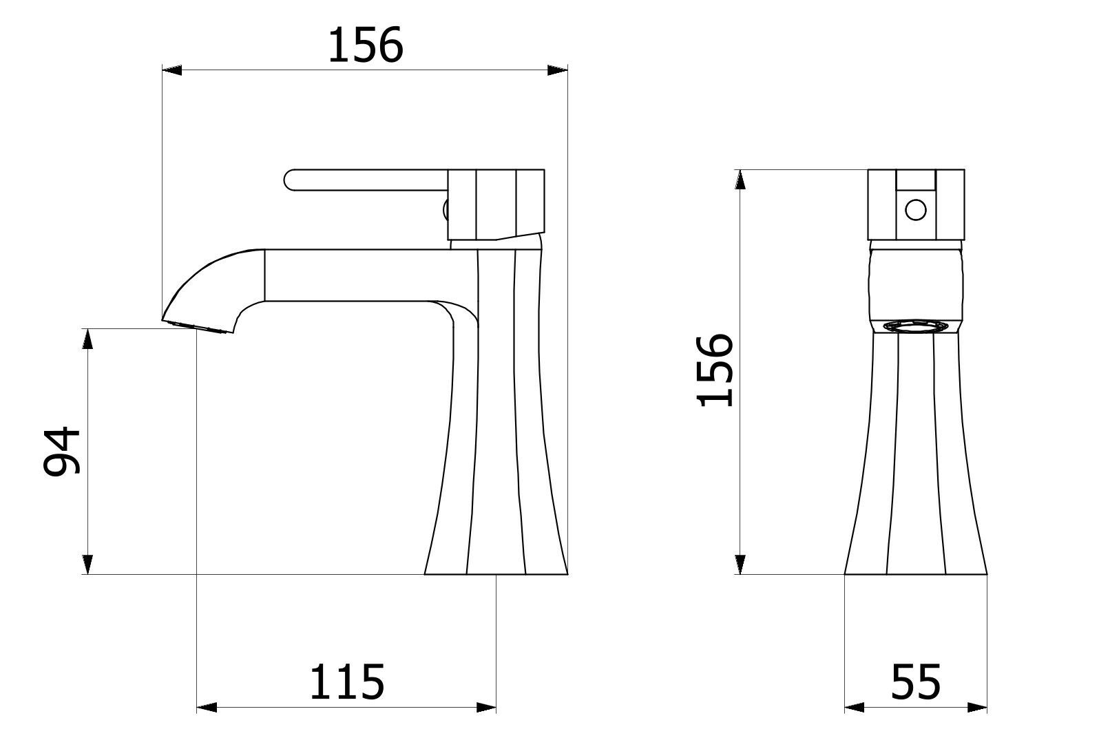 Однорычажный смеситель для раковины IB Belmondo + Belmondo Elle ARCH-00143379 - Вид №5