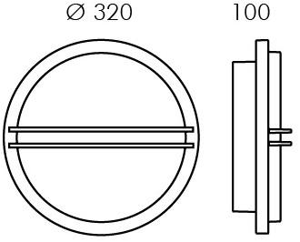 SIMES Led уличный бра из пескоструйного стекла Zen sun-id-1511038 - Вид №7