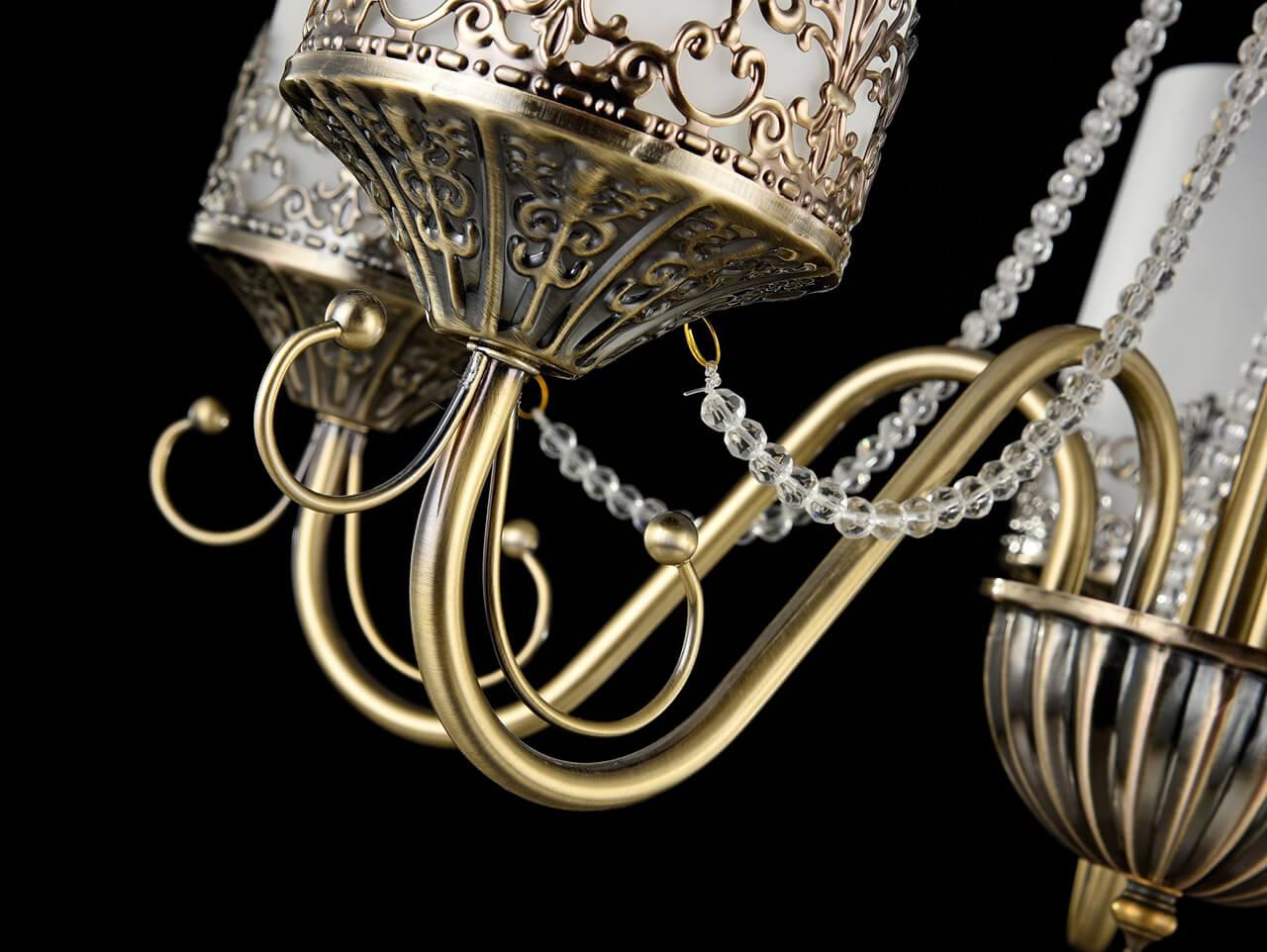 Подвесная люстра Freya Sherborne FR2563-PL-05-BZ FREYA SHERBORNE 185821 Белый  - Вид №1