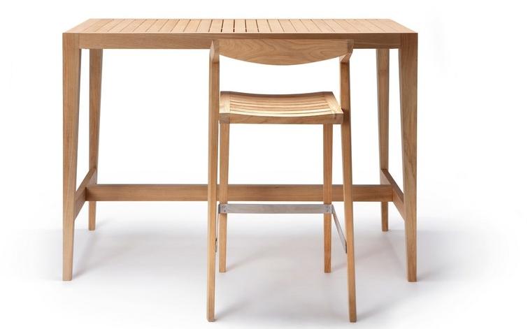 Feelgood Designs Прямоугольный высокий стол из тика Urban sun-id-1377254 - Вид №3