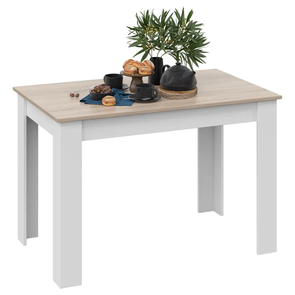 Кухонный стол Трия Промо Т2 110x67x73 см прямоугольник ДСП цвет дуб сонома белый STLM-2033627 - Вид №1