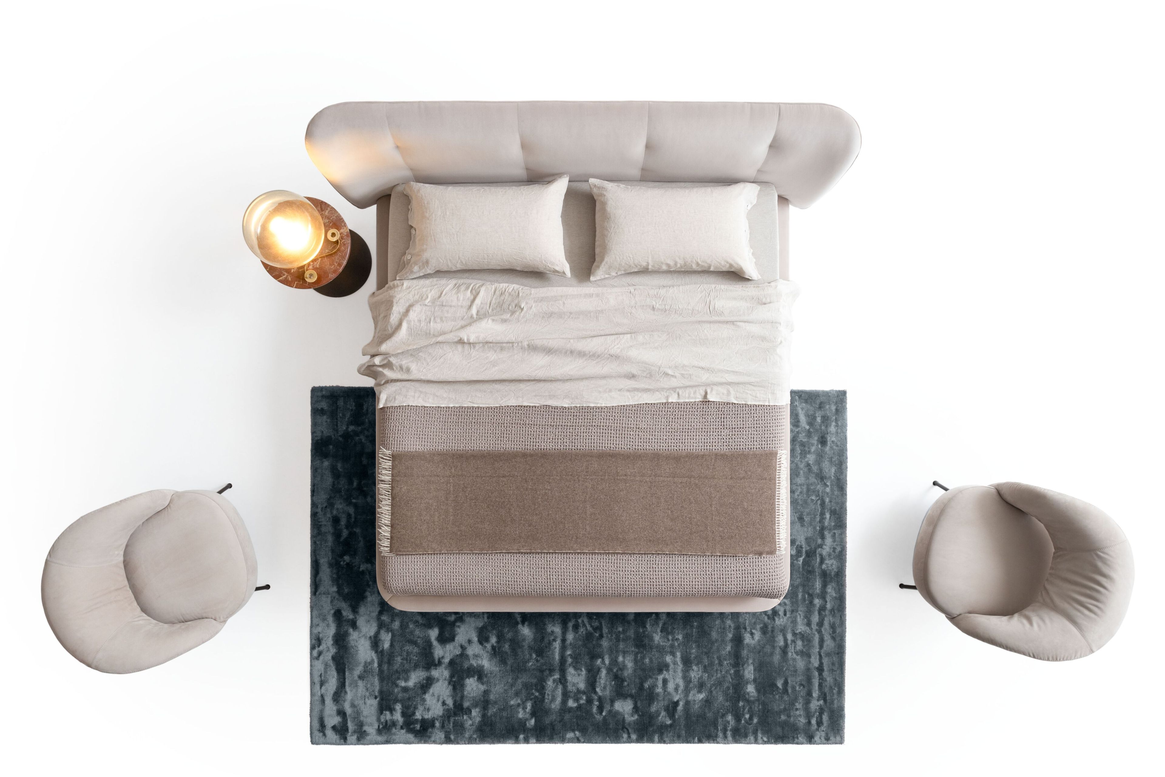 Двуспальная кровать из ткани NICOLINE RUBICON ARCH-00067490 - Вид №6