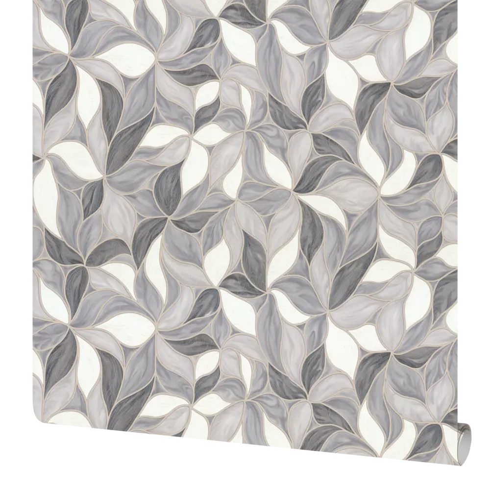 Обои флизелиновые Euro Decor Fractal серые 1.06 м 7144-23 83558507 STLM-2111089