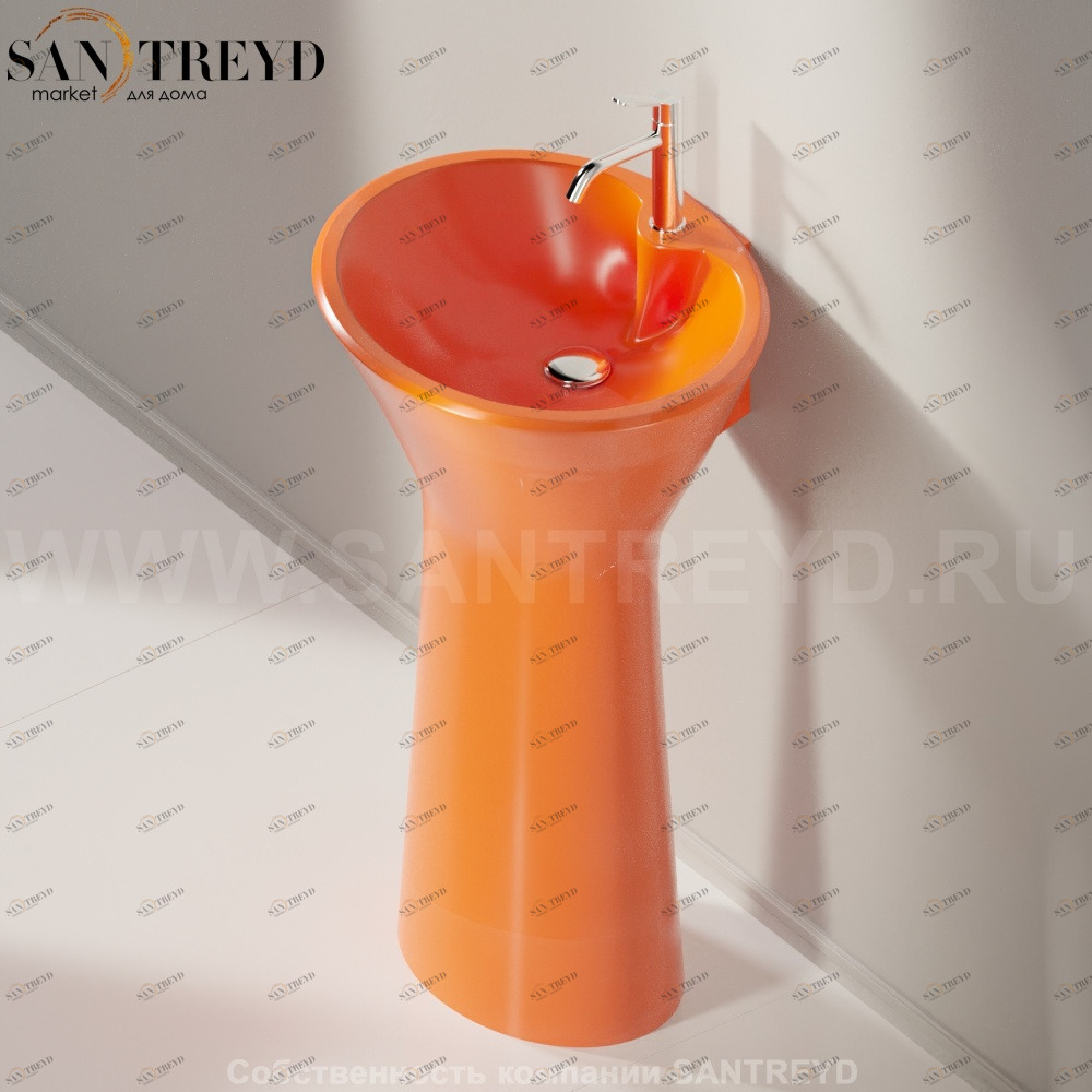 ACER0790RAL Напольная раковина стоящая овальная Agape 