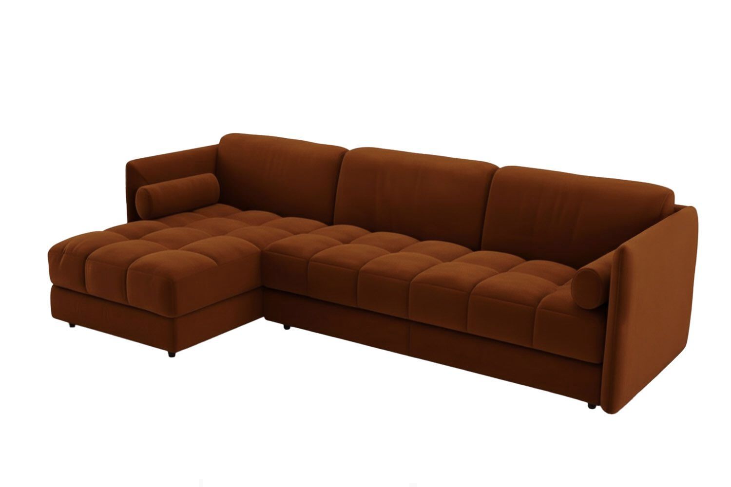 Бархатный диван с полуостровом Moanne VINCULO ARCH-00038034 - Вид №2