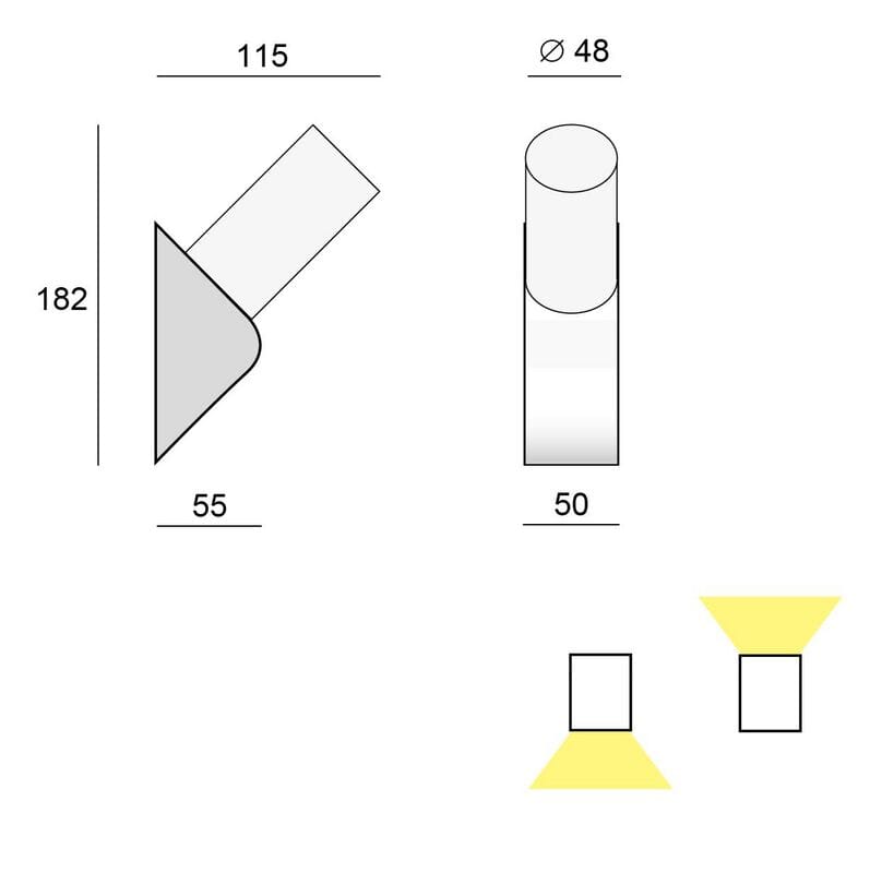 Алюминиевый светодиодный наружный настенный светильник BEL-LIGHTING FLY D ARCH-00142201 - Вид №3