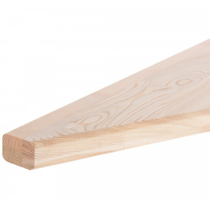 18310509 Ступень 40x500x900 мм лиственница сорт AB сращенная забежная