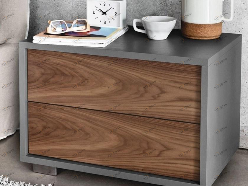 Gervasoni Тумбочка из орехового дерева с ящиками Sweet sun-id-1473198