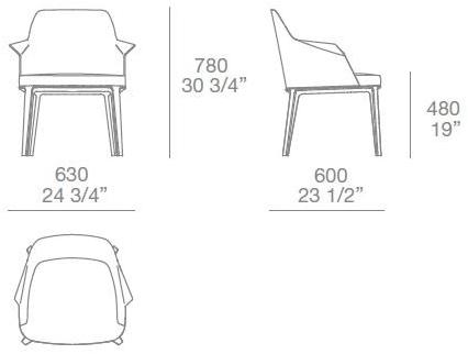 Poliform Мягкое кресло с подлокотниками Sophie sun-id-1367947 - Вид №11